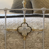 Decorative King Antique Bed in Light Grey MK275