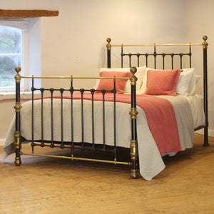 King Brass & Iron Bed with Brass Features MK317