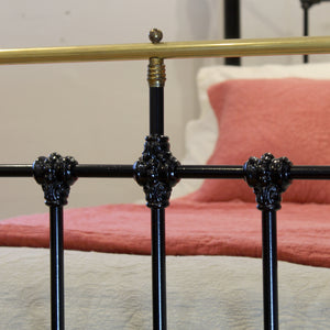 King Brass & Iron Bed with Brass Features MK317