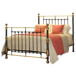 King Brass & Iron Bed with Brass Features MK317