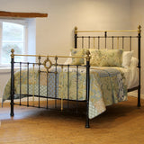 King Brass & Iron Bed with Brass Ring MK316