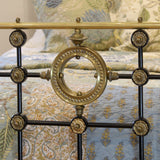 King Brass & Iron Bed with Brass Ring MK316