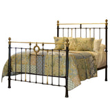 King Brass & Iron Bed with Brass Ring MK316