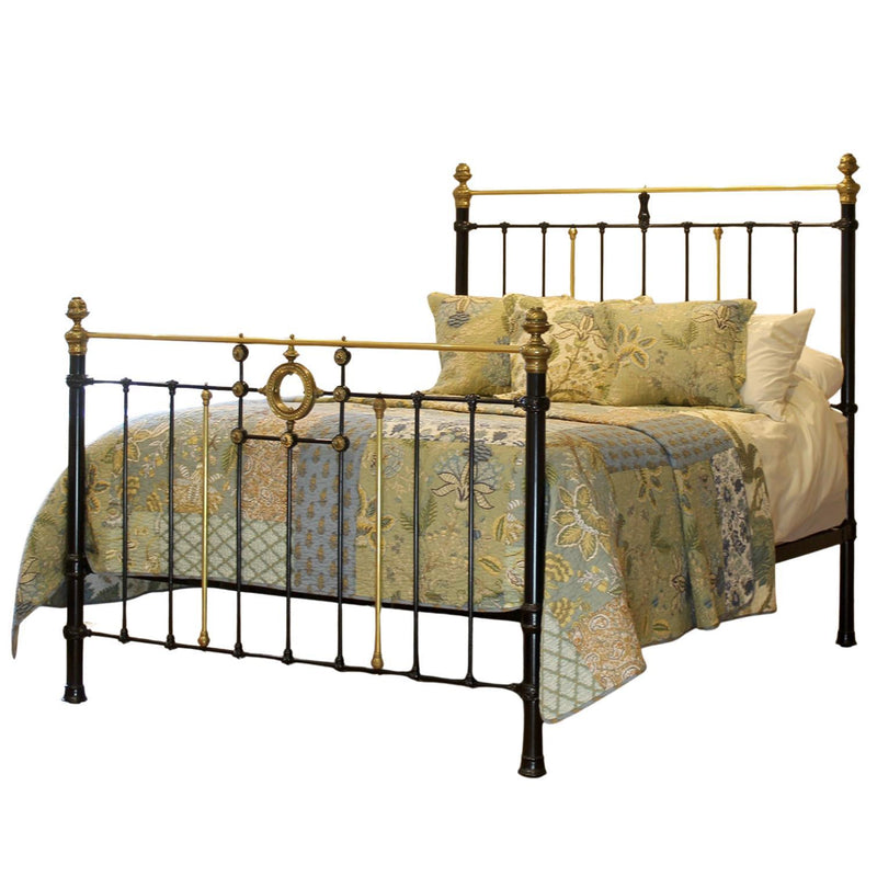 King Brass & Iron Bed with Brass Ring MK316