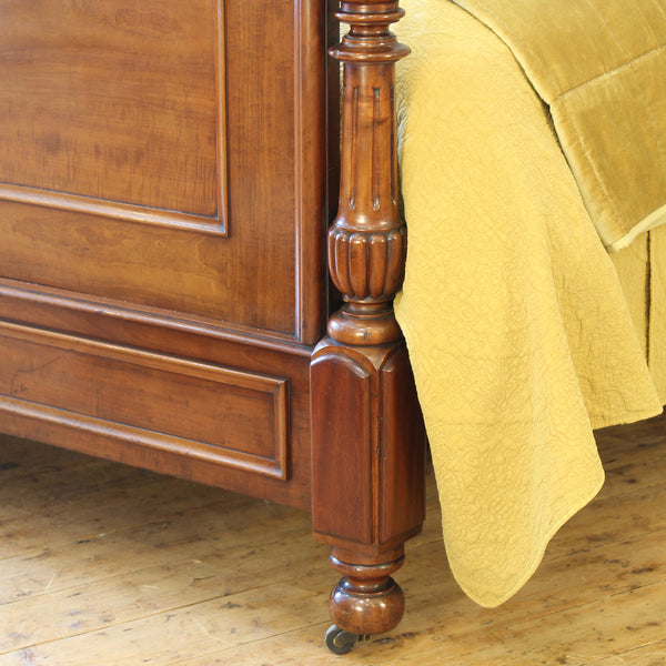 Victorian Mahogany Half Tester Antique Bed