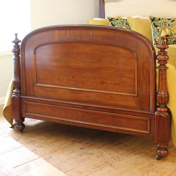 Victorian Mahogany Half Tester Antique Bed