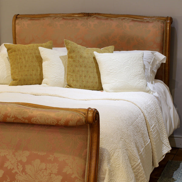 Upholstered French Antique Bed