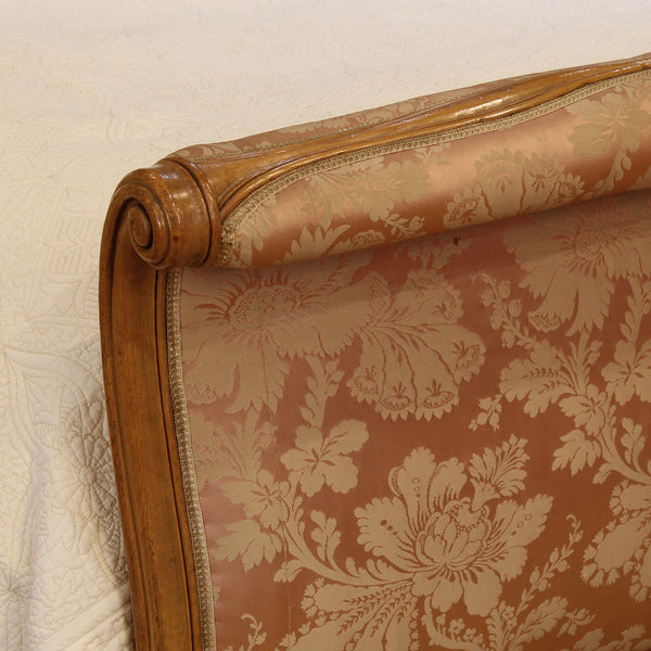 Upholstered French Antique Bed