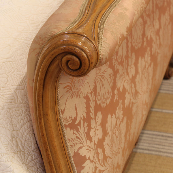 Upholstered French Antique Bed