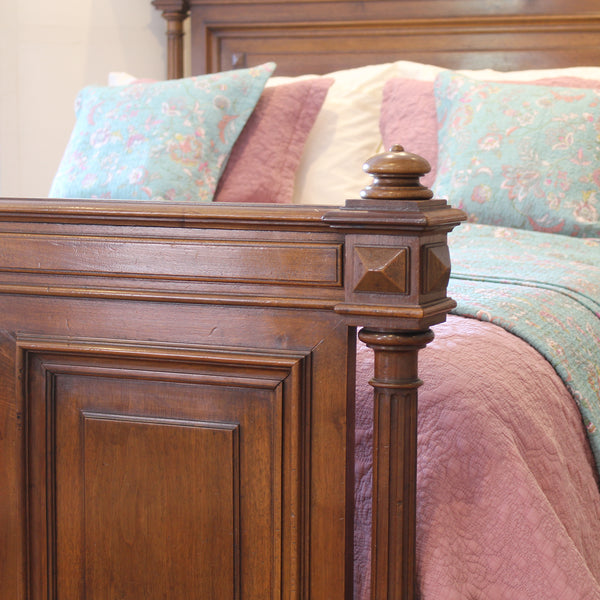 King Size Renaissance Style Walnut Bed WK198