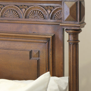 King Size Renaissance Style Walnut Bed WK198