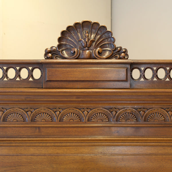 King Size Renaissance Style Walnut Bed WK198