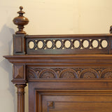 King Size Renaissance Style Walnut Bed WK198