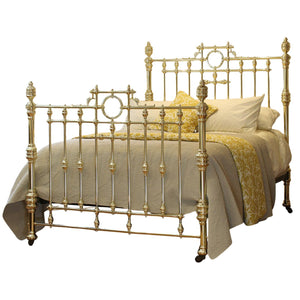 King All Brass Bed with Ring Decoration MK319