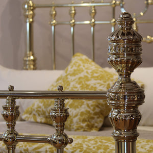 King All Brass Bed with Ring Decoration MK319