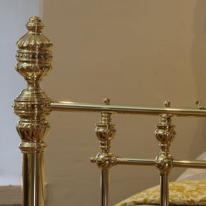 King All Brass Bed with Ring Decoration MK319