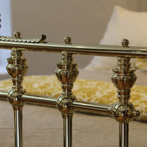 King All Brass Bed with Ring Decoration MK319