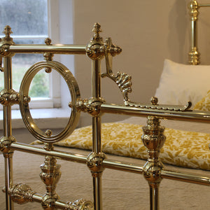 King All Brass Bed with Ring Decoration MK319