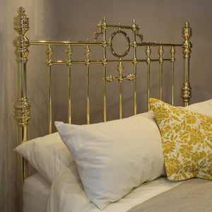 King All Brass Bed with Ring Decoration MK319