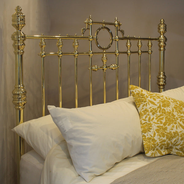 King All Brass Bed with Ring Decoration MK319