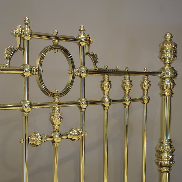 King All Brass Bed with Ring Decoration MK319