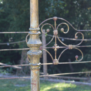 Super King Gold Four Poster Bed