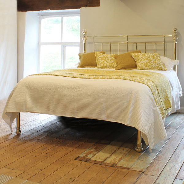 Super king 6ft wide all brass antique bed