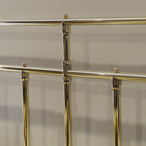 Super king 6ft wide all brass antique bed - close up