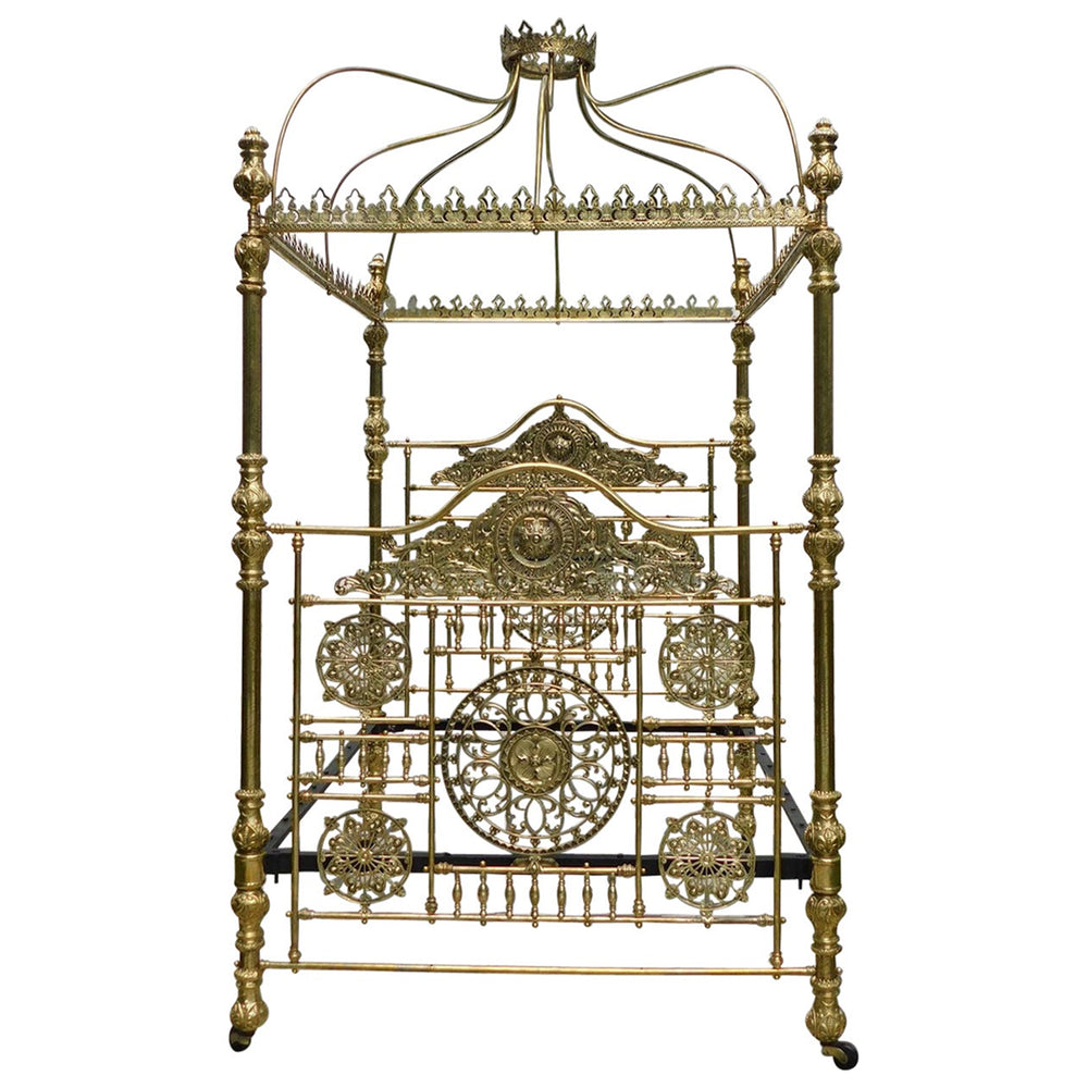 Magnificent All Brass Four Poster Bed M4P51