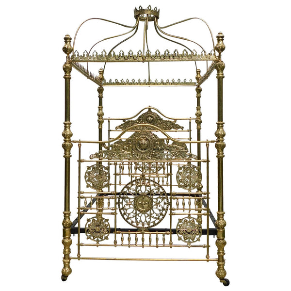 Magnificent All Brass Four Poster Bed M4P51