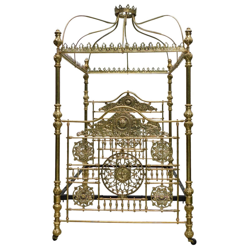 Magnificent All Brass Four Poster Bed M4P51