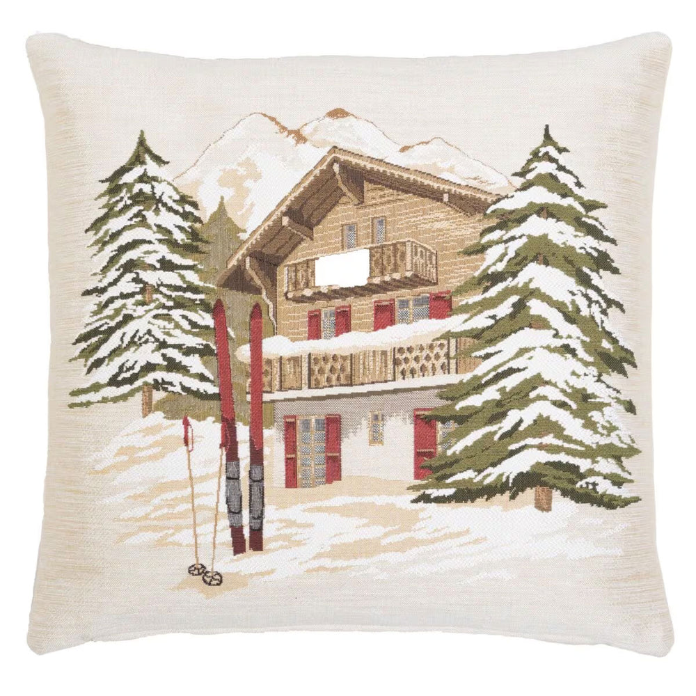 Alpine Skiing Lodge Cushion