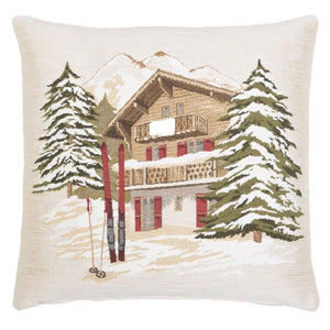 Alpine Skiing Lodge Cushion