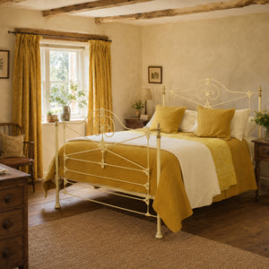King Cast Iron Bed in Ivory MK340