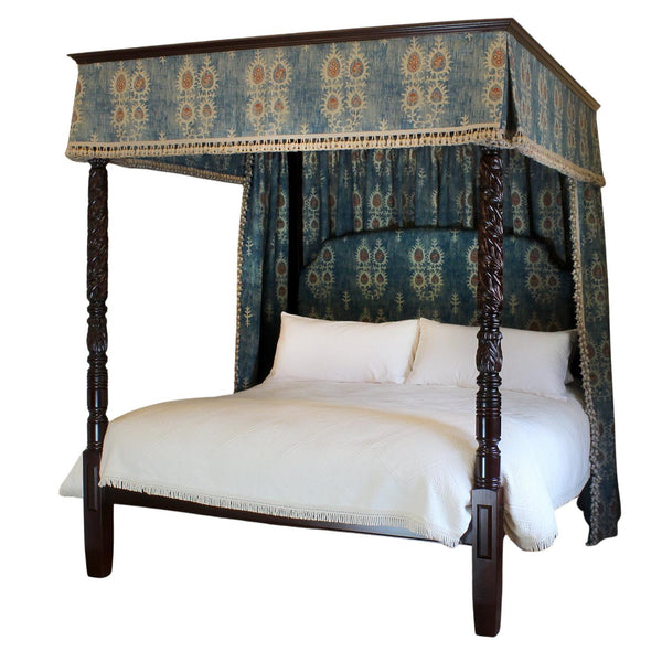 Antique four poster bed