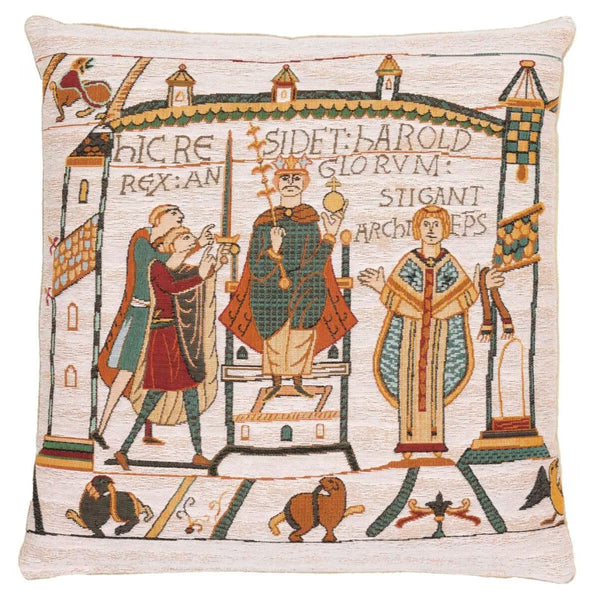 Bayeux King Harold Cushion