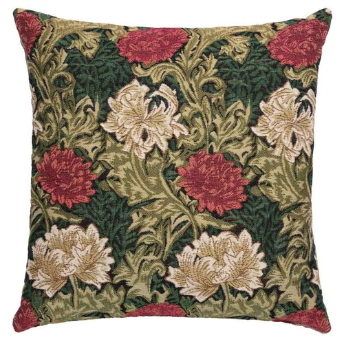 Chrysanthemum Green Cushion
