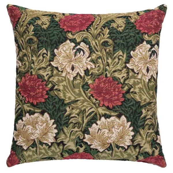 Chrysanthemum Green Cushion