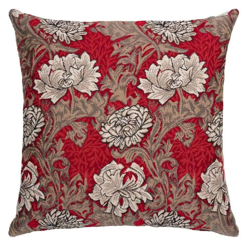 Chrysanthemum Red Cushion