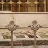 Double Antique Bed in Cream, MD148