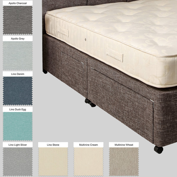 FIRM - Deep Divan Base with Storage Options - Comfort Range - Super King