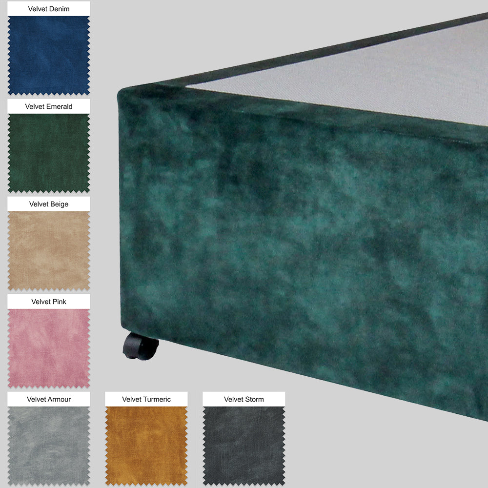 Deep Firm Divan Base - Velvet Range - Single