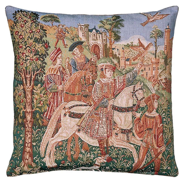 Departure for the Hunt Cushion