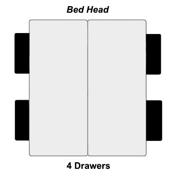 Drawer Options for Super King Divan Bases