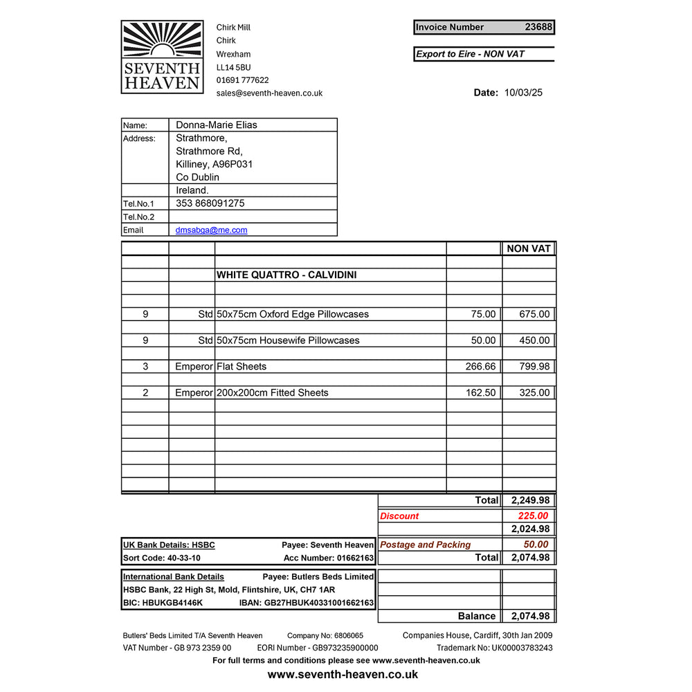 Donna-Marie Ellias Invoice 23688
