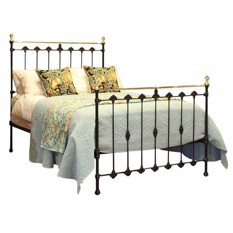 Double Antique Bed in Black, MD150