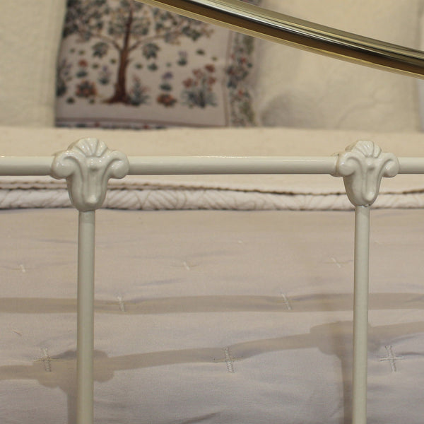 Double Antique Bed in Cream