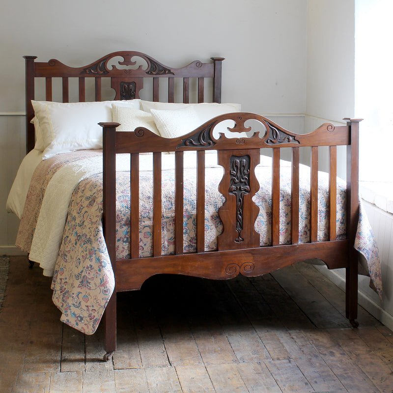 Art Nouveau Mahogany Bed, WD61