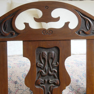 Art Nouveau Mahogany Bed, WD61