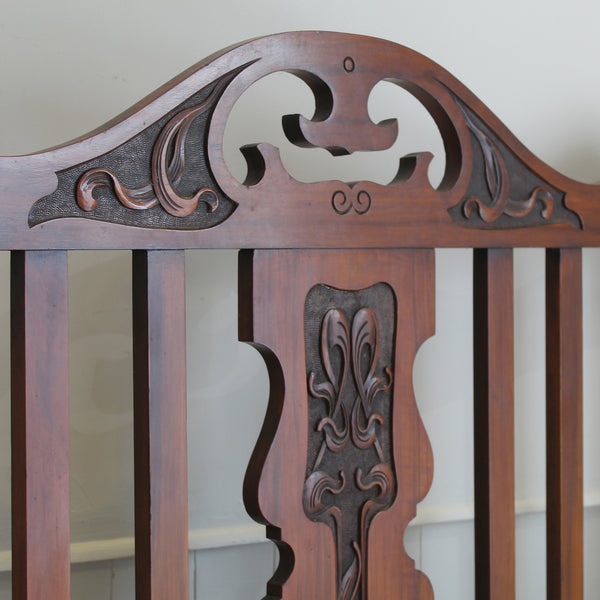 Art Nouveau Mahogany Bed, WD61